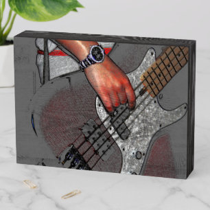 Bass 4 wbs8x6a wooden box sign