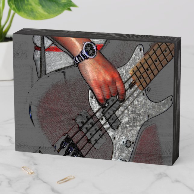 Bass 4 wbs8x6a wooden box sign (In Situ Horizontal)
