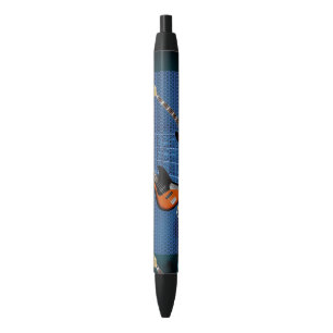 Bass and Acoustic Guitar Tie Pen