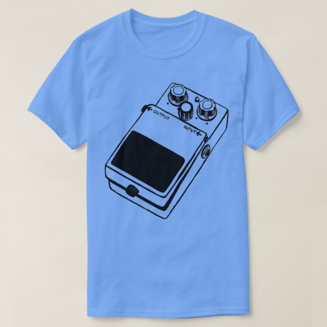 Bass and Guitar effect pedal stompbox overdrive fx T-Shirt (Design Front)