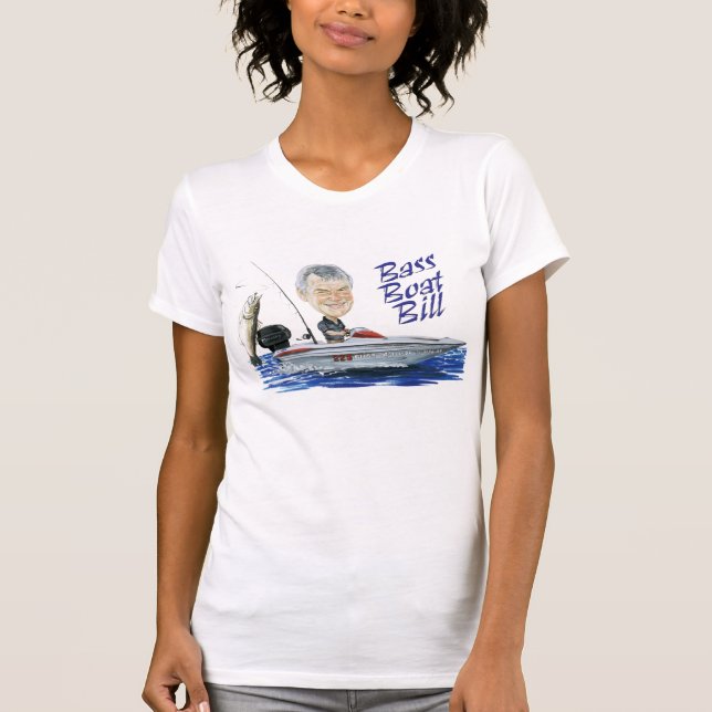 Bass Boat Bill Women's Tank (Front)