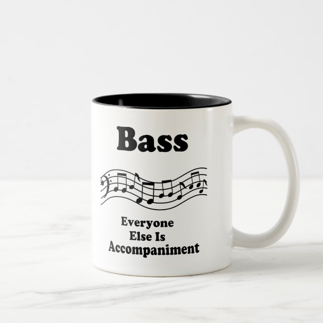 Bass Choir Gift Two-Tone Coffee Mug (Right)