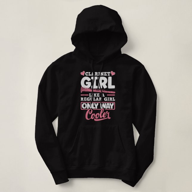 Bass Clarinet Clarinetist Clarinet Player Clarinet Hoodie (Design Front)