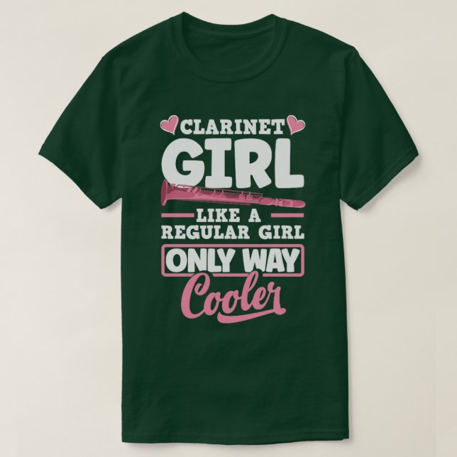 Bass Clarinet Clarinetist Clarinet Player Clarinet T-Shirt (Design Front)