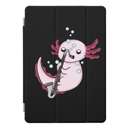 Bass Clarinet Gift Kids Axolotl Bass Clarinet iPad Pro Cover