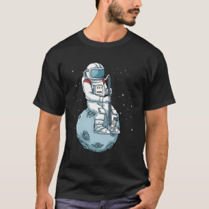 Bass Clarinet Jazz Music Astronaut Bass Clarinet T-Shirt