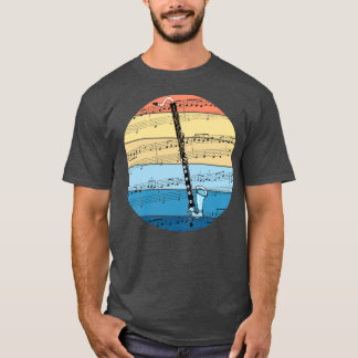 Bass Clarinet Music Notation Clarinetist Woodwind T-Shirt