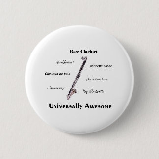 Bass Clarinet Pinback Button