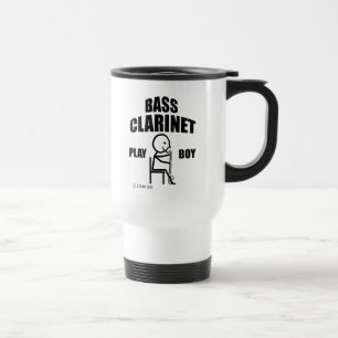 Bass Clarinet Play Boy Travel Mug