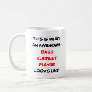 bass clarinet player, awesome coffee mug