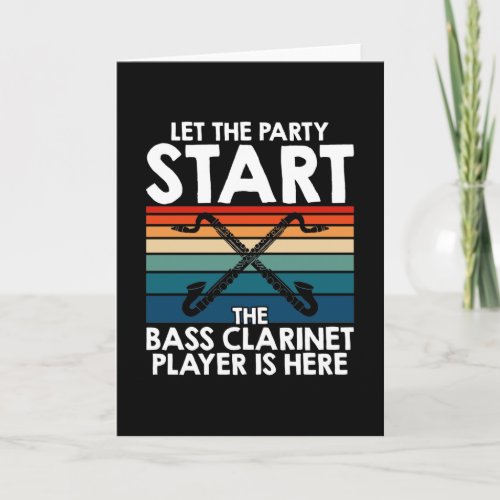 Bass Clarinetist Bass Clarinet Card