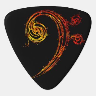 Bass Clef: Bass Guitar Pick