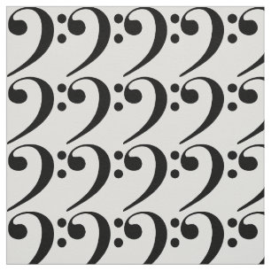bass clef blanket fabric