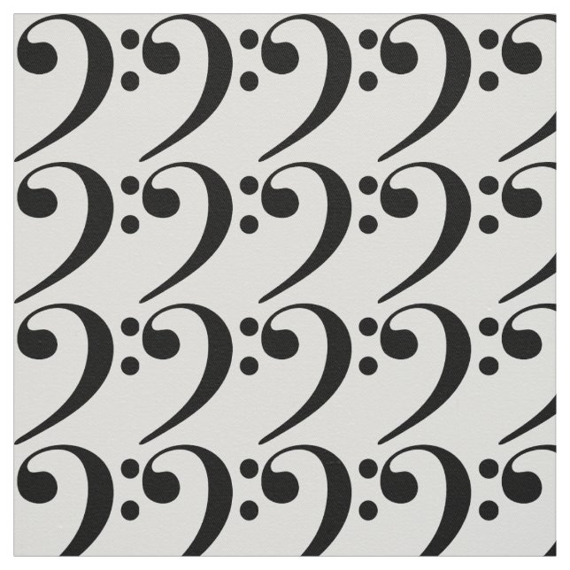bass clef blanket fabric (Swatch)