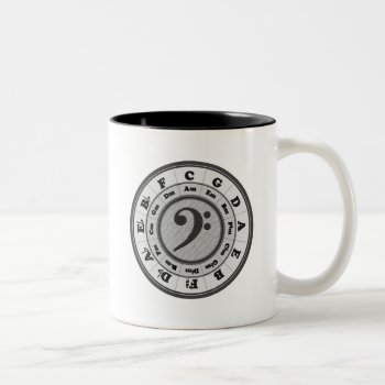 Bass Clef Circle Of Fifths Two-tone Coffee Mug by chmayer at Zazzle