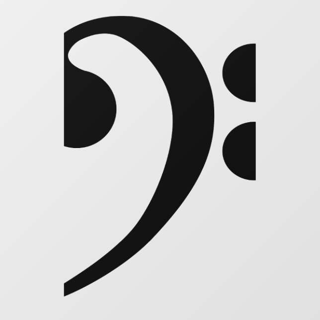 Bass Clef Cutout (Front)