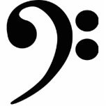 Bass Clef Cutout<br><div class="desc">Simple Bass clef.</div>