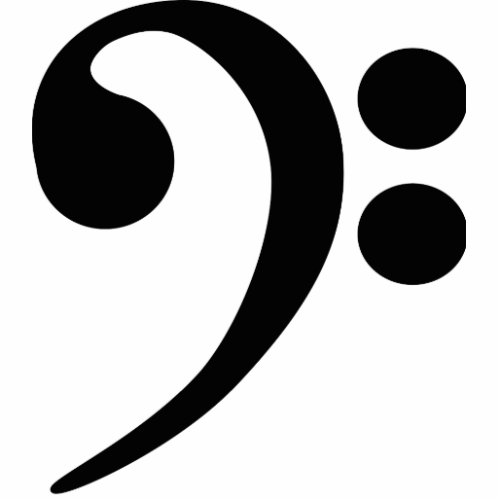 Bass Clef Cutout