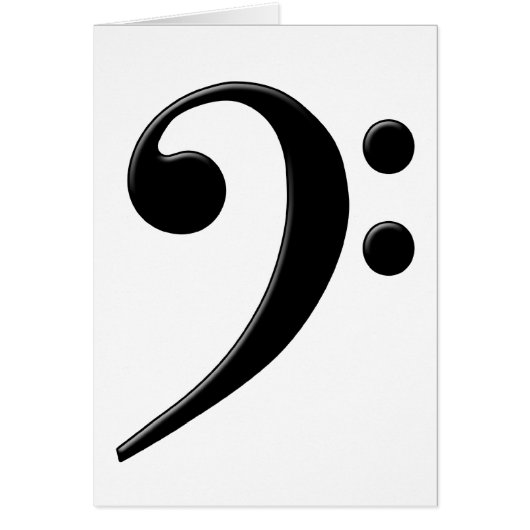 Bass Clef - F Clef Music Symbol Cards (Front)