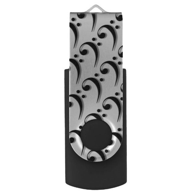 Bass Clef Flash Drive (Front Vertical)