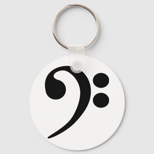 Bass Clef Keychain