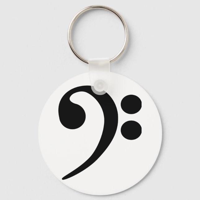 Bass Clef Keychain (Front)