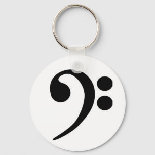 Bass Clef Keychain