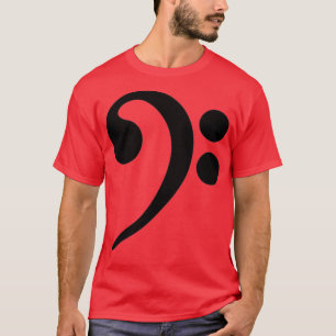 Bass Clef Music Note T-Shirt