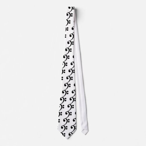 Bass Clef Neck Tie