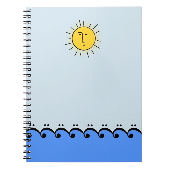 Bass Clef Ocean Notebook (Front)