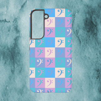 Bass Clef Pattern Music Pastel Samsung Galaxy S22 Case