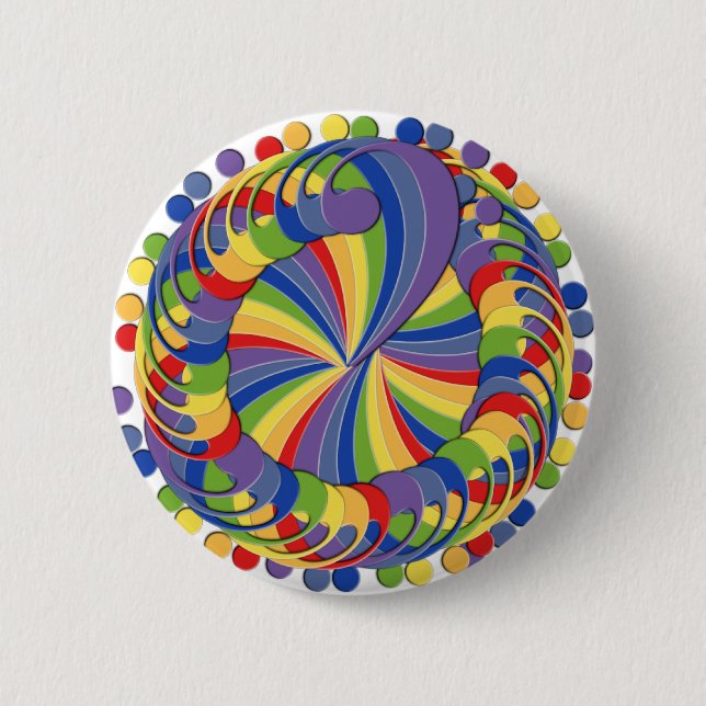 Bass clef pinwheel 2 button (Front)