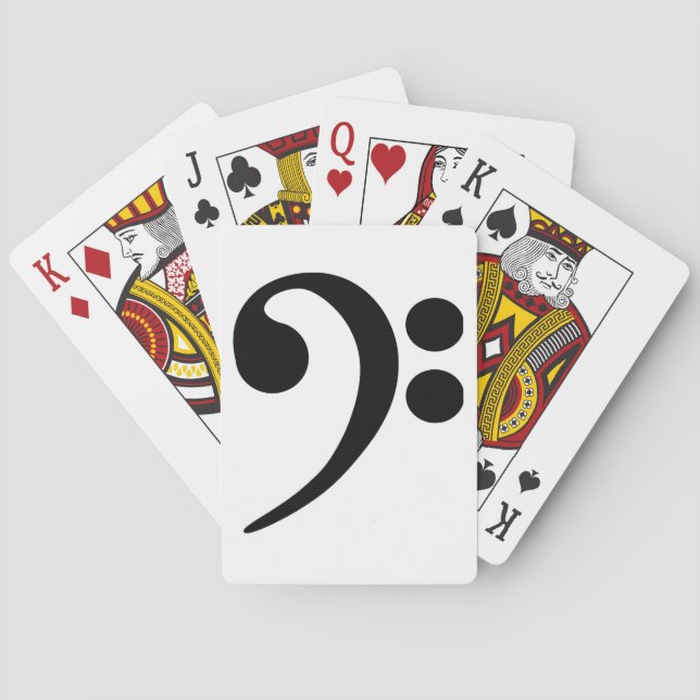 Bass Clef Poker Cards (Back)