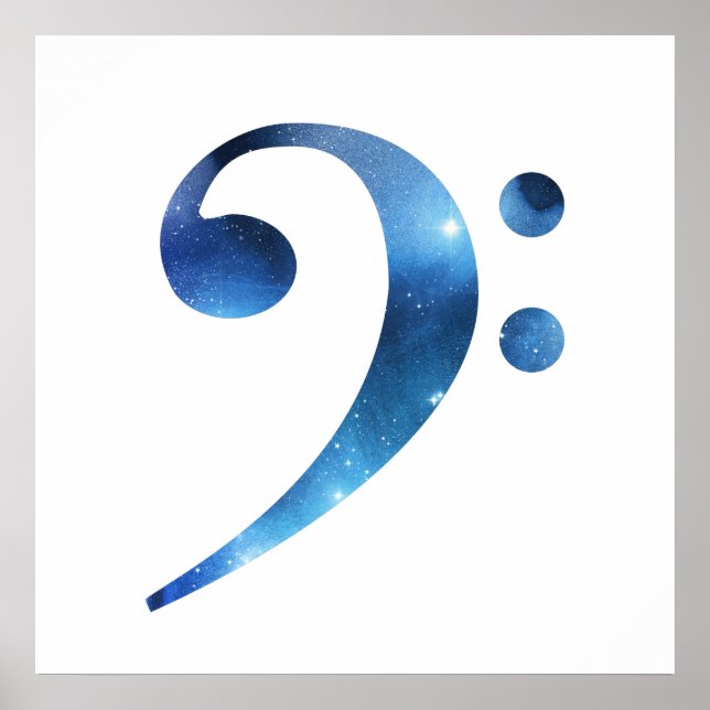 Bass clef poster (Front)