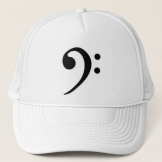 bass clef trucker hat
