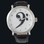 Bass Clef Watch. Watch<br><div class="desc">Great gift for the cellist,  the bass,  the bassist or any music lover!</div>