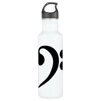 Bass Clef Water Bottle