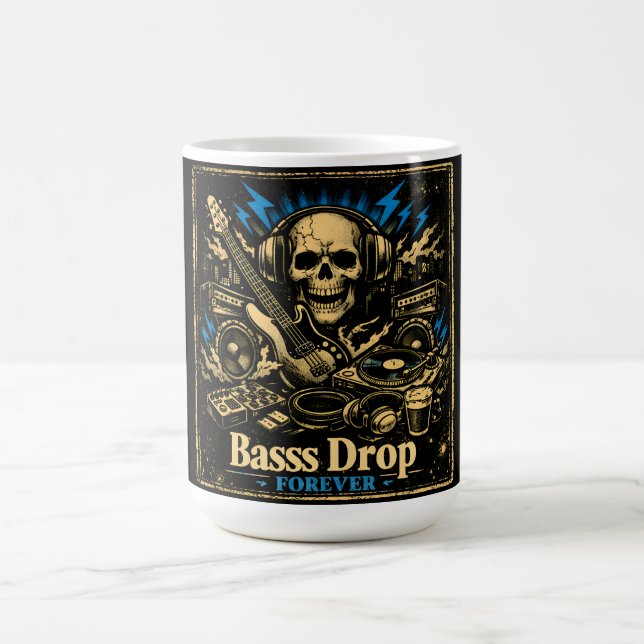 Bass Drop – Low Frequency Music Power Coffee Mug (Center)