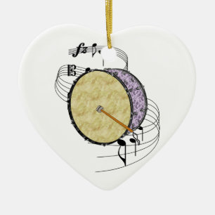 Bass Drum Ceramic Ornament