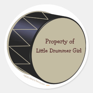 Bass Drum Customizable Sticker Template