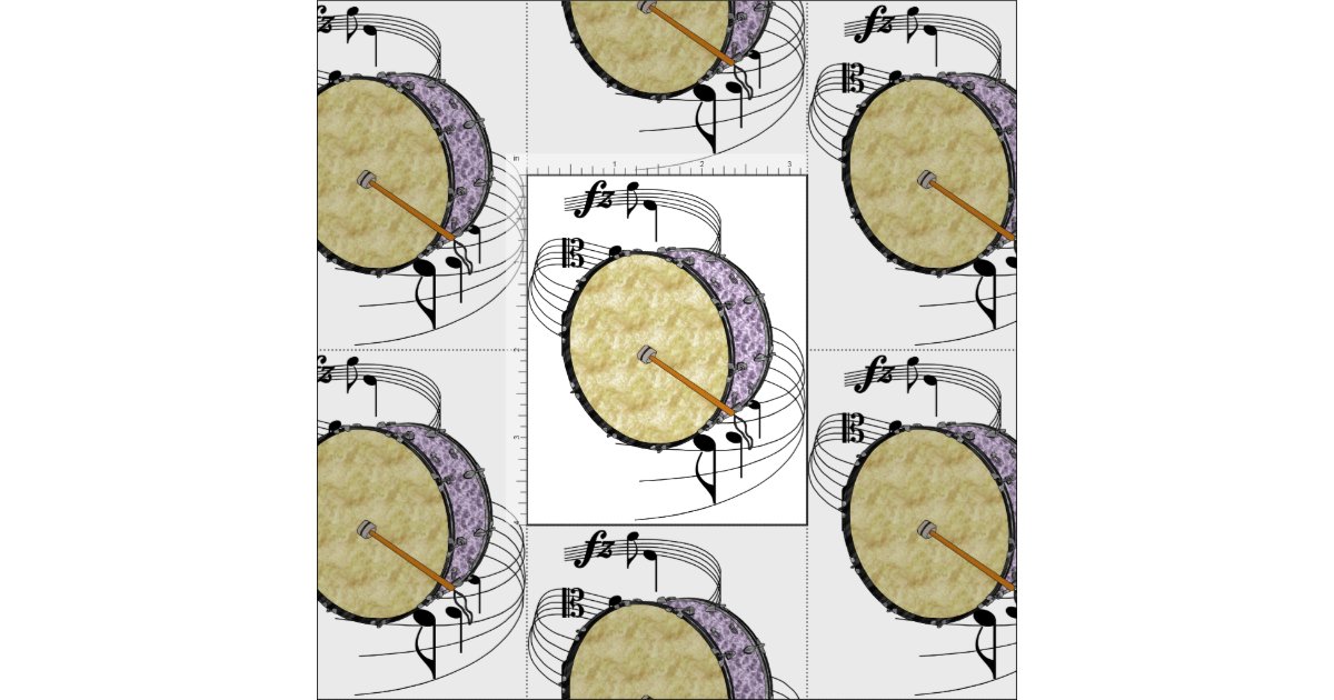 Bass Drum Fabric Zazzle