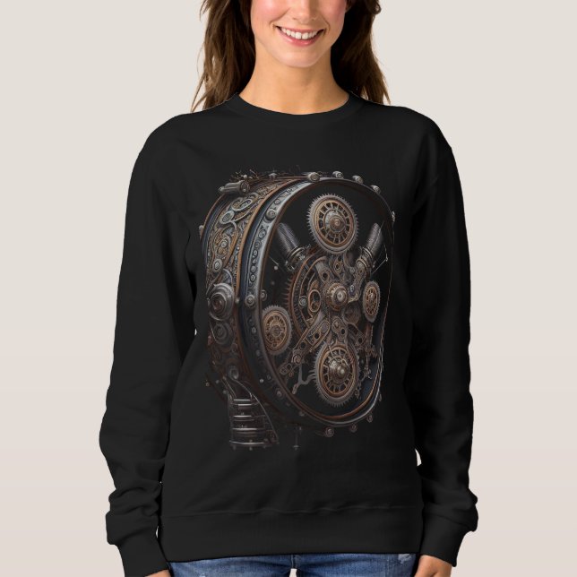 Bass drum music instrument Graphic steampunk Sweatshirt (Front)