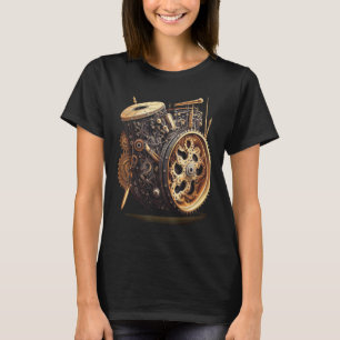 Bass drum music instrument Graphic steampunk T-Shirt