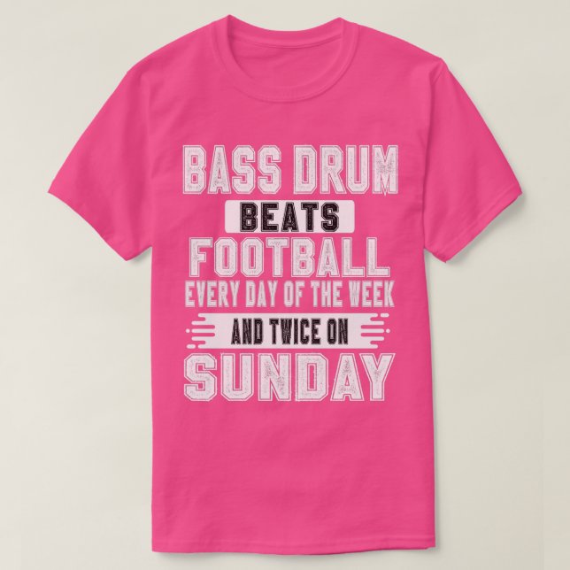 Bass Drum Music Marching Band Bass Drums  T-Shirt (Design Front)