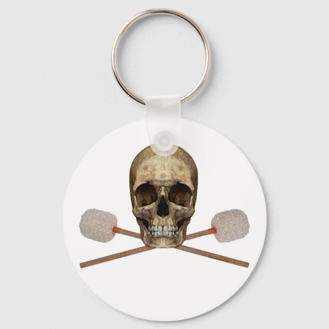 Bass Drum Pirate Keychain (Front)