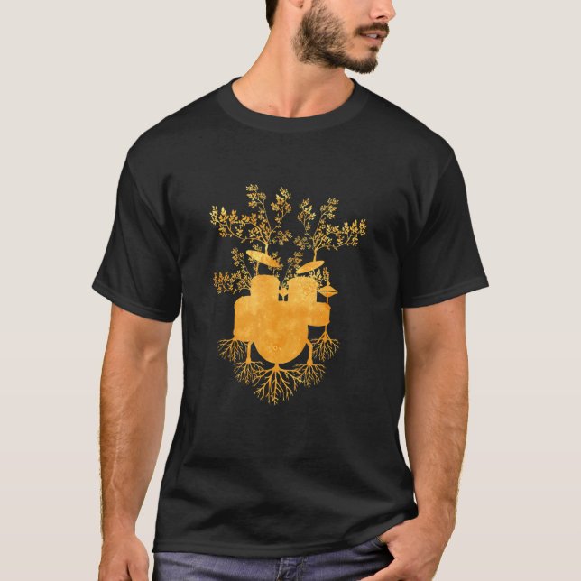 Bass Drum Set Cool Drummer Kit 3 T-Shirt (Front)