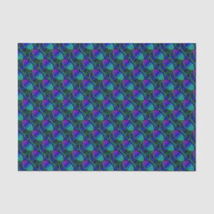 Bass Drum Shades of Blue Pattern Tissue Paper