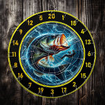 Bass Enthusiast's Perfect Dart Board Fusion<br><div class="desc">1. Transform your recreational space with this unique dart board featuring a striking big mouth bass design, perfect for any man cave or fishing enthusiast's haven. This eclectic piece not only serves as a functional dart board but also as a captivating conversation starter that showcases your passion for fishing. The...</div>