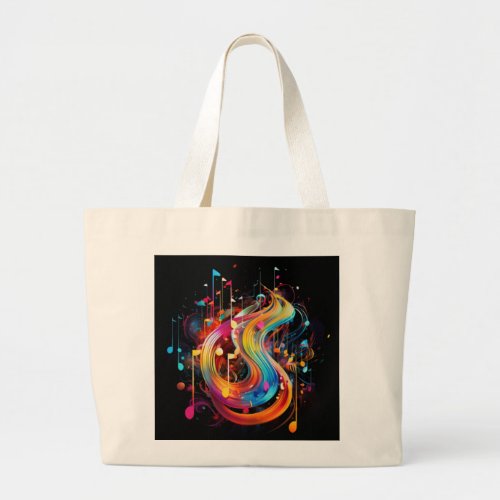 Bass face activated large tote bag