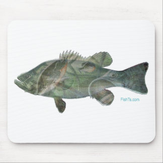 Bass feeding inside the bass-Great Mural effect Mouse Pad